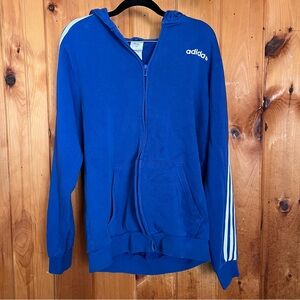 Adidas Blue Zip-Up Hoodie MT
